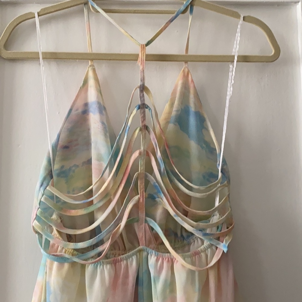 Reverse Pastel Multi Colored Romper - image 3